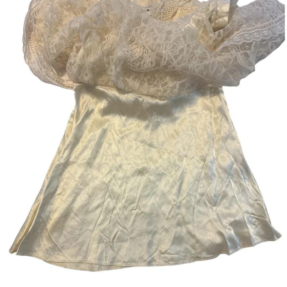 Gunne Sax Cream Lace Formal Kids Dress